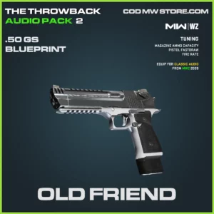 Old Friend .50 GS Blueprint Skin in Warzone, MW2, MW3 The Throwback Audio Pack 2