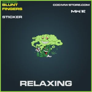 Relaxing sticker in Warzone, MW2, MW3 Tracer Pack: Blunt Fingers Bundle