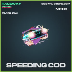 Speeding Cod Emblem in Warzone, MW2, MW3 Raceway 2080 Bundle