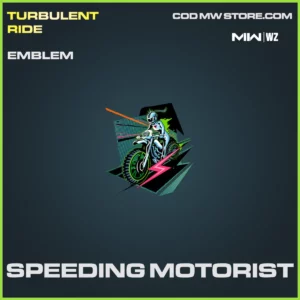 Speeding Motorist Emblem in Warzone, MW2, MW3 Turbulent Ride Bundle
