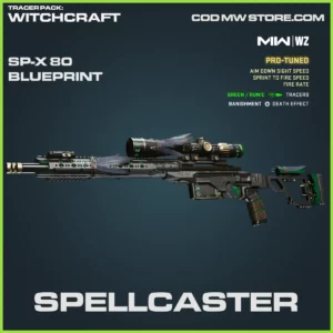 Spellcaster SP-X 80 Blueprint SKin in Warzone, MW2, MW3 Tracer Pack: Witchcraft Bundle