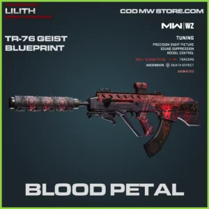 Blood Petal TR-76 Geist Blueprint Skin in Warzone, MW2, MW3 Diablo Lilith Bundle