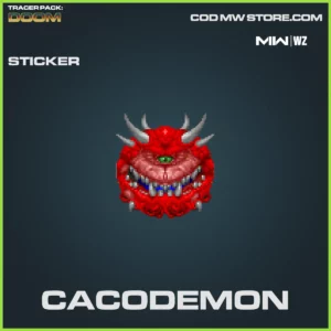 Cacodemon Sticker in Warzone, MW2, MW3 Tracer Pack: Doom Bundle