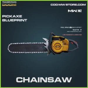 Chainsaw Pickaxe blueprint Skin in Warzone, MW2, MW3 Tracer Pack: Doom Bundle