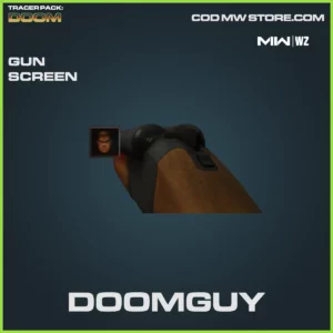 Doomguy Gun Screen in Warzone, MW2, MW3 Tracer Pack: Doom Bundle