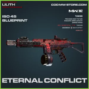 Eternal Conflict ISO 45 Blueprint Skin in Warzone, MW2, MW3 Diablo Lilith Bundle