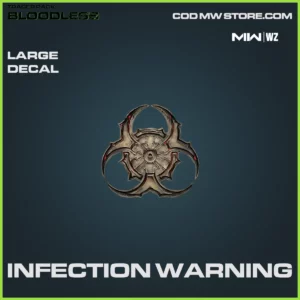 Infection Warning Large Decal in Warzone, MW2, MW3 Tracer Pack: Bloodless Bundle