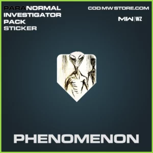 Phenomenon Sticker in Warzone, MW2, MW3 Paranormal Investigator Pack