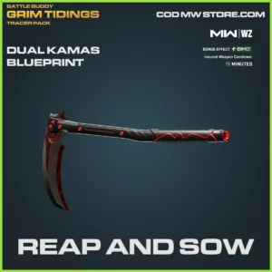 Reap and Sow Dual Kamas Blueprint Skin in Tracer Pack Battle Buddy Grim Tidings Bundle