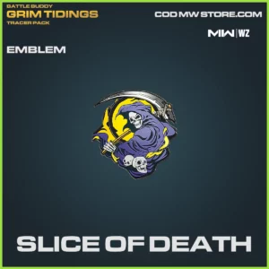 Slice of Death Emblem in Tracer Pack Battle Buddy Grim Tidings Bundle