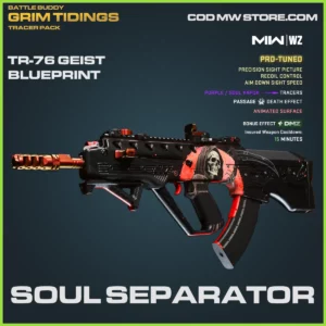 Soul Separator TR-76 Geist Blueprint Skin in Tracer Pack Battle Buddy Grim Tidings Bundle