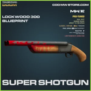 Super Shotgun Lockwood 300 Blueprint Skin in Warzone, MW2, MW3 Tracer Pack: Doom Bundle