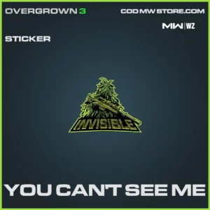 You Can't See Me Sticker in Warzone, MW2, MW3 Overgrown 3 Bundle