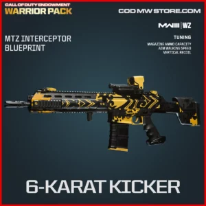 6-Karat Kicker Blueprint Skin in Warzone, MW3 Call of Duty Endowment Warrior Pack
