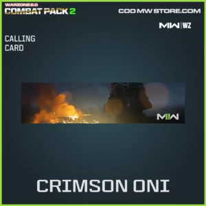 Crimson Oni Calling Card in Warzone, MW2, MW3 Warzone Combat Pack 2 Bundle
