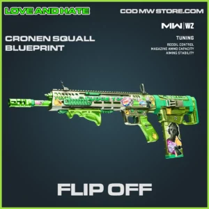 Flip Off Cronen Squall Blueprint Skin in Warzone, MW2, MW3 Love and Hate Bundle