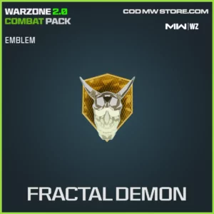Fractal Demon Emblem in Warzone, MW2, MW3 Warzone 2.0 Combat Pack Bundle