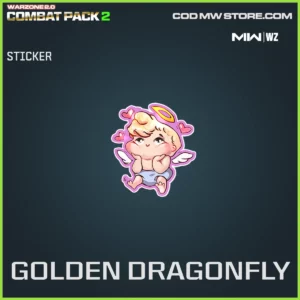 Golden Dragonfly Sticker in Warzone, MW2, MW3 Warzone Combat Pack 2 Bundle