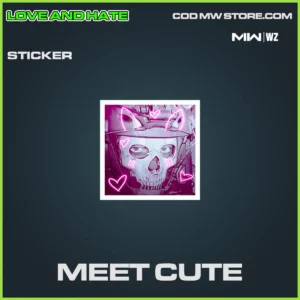 Meet Cute Sticker in Warzone, MW2, MW3 Love and Hate Bundle
