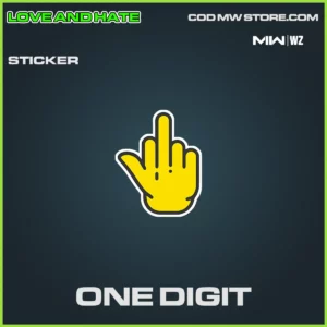 One Digit Sticker in Warzone, MW2, MW3 Love and Hate Bundle