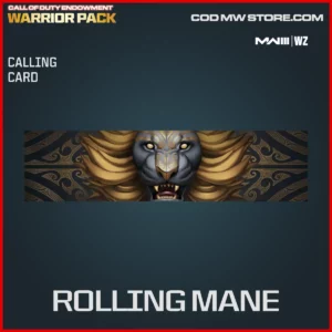 Rolling Mane Calling Card in Warzone, MW3 Call of Duty Endowment Warrior Pack