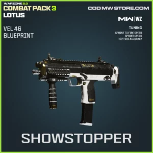 Showstopper Vel 46 Blueprint Skin in Warzone, MW2, MW3 Combat Pack 3 Lotus