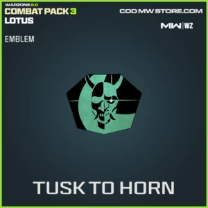 Tusk To Horn Emblem in Warzone, MW2, MW3 Combat Pack 3 Lotus