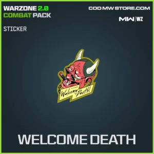 Welcome Death Sticker in Warzone, MW2, MW3 Warzone 2.0 Combat Pack Bundle