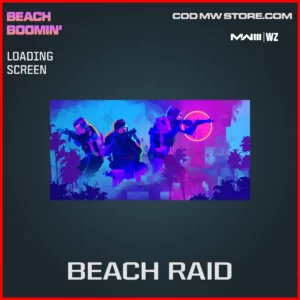 Beach Raid Loading Screen in Warzone and MW3 Beach Boomin' Bundle