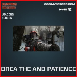 Brea The And Patience Loading Screen in Warzone and MW3 Hunting Season Bundle
