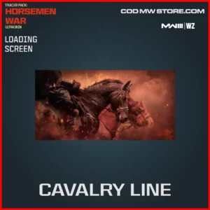 Cavalry Line Loading Screen in Warzone and MW3 Tracer Pack: Horsemen War Ultra Skin Bundle