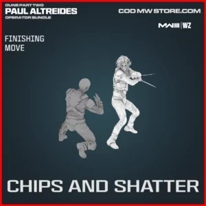 Chips and Shatter Finishing Move in Warzone and MW3 Dune Part Two Paul Altreides Operator Bundle