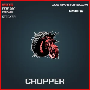 Chopper Sticker in Warzone and MW3 Moto Freak Pro Pack