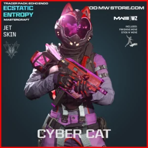 Cyber Cat Jet Skin in Warzone and MW3 Tracer Pack: Echo Endo Ecstatic Entropy Mastercraft Bundle