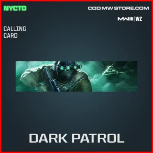 Dark Patrol Calling Card in Warzone and MW3 Nycto Bundle