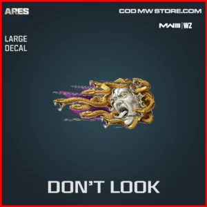 Don't Look Large Decal in Warzone and MW3 Ares Bundle