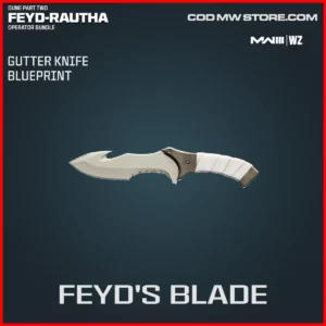 Feyd's Blade Gutter Knife Blueprint Skin in Warzone and MW3 Dune Part Two Feyd-Rautha Bundle