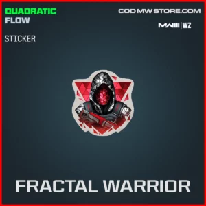 Fractal Warrior Sticker in Warzone and MW3 Quadratic Flow Bundle
