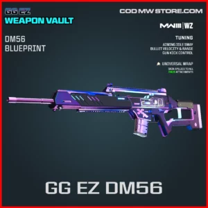GG EZ DM56 Blueprint Skin in Warzone and MW3 GG EZ Weapon Vault Bundle