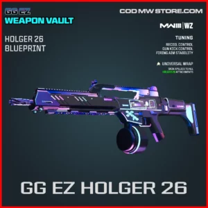 GG EZ Holger 26 Blueprint Skin in Warzone and MW3 GG EZ Weapon Vault Bundle