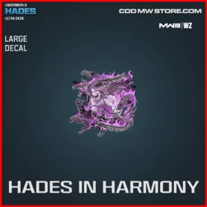 Hades In Harmony Large Decal in MW3 and Warzone Underworld Hades Ultra Skin Bundle