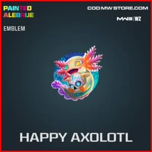 Happy Axolotl Emblem in Warzone and MW3 Painted Alberije Bundle