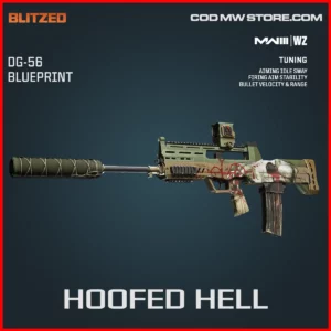 Hoofed Hell DG-56 Blueprint Skin in Warzone and MW3 Blitzed Bundle