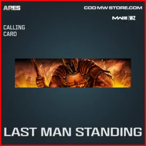 Last Man Standing Calling Card in Warzone and MW3 Ares Bundle