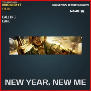 New Year, New Me Calling Card in Warzone and MW3 Tracer Pack Midnight Run Bundle