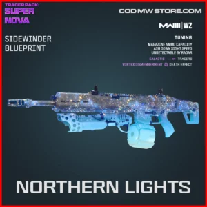 Northern Lights Sidewinder Blueprint Skin in Warzone and MW3 Tracer Pack Supernova