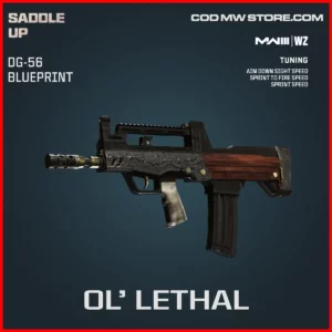 Ol' Lethal DG-56 Blueprint Skin in Warzone and MW3 Saddle Up Bundle