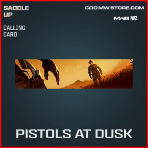 Pistols At Dusk calling card in Warzone and MW3 Saddle Up Bundle