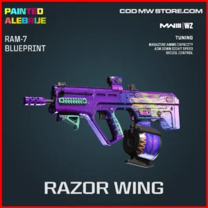 Razor Wing RAM-7 Blueprint Skin in Warzone and MW3 Painted Alberije Bundle