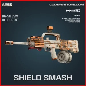 Shield Smash DG-58 LSW Blueprint Skin in Warzone and MW3 Ares Bundle